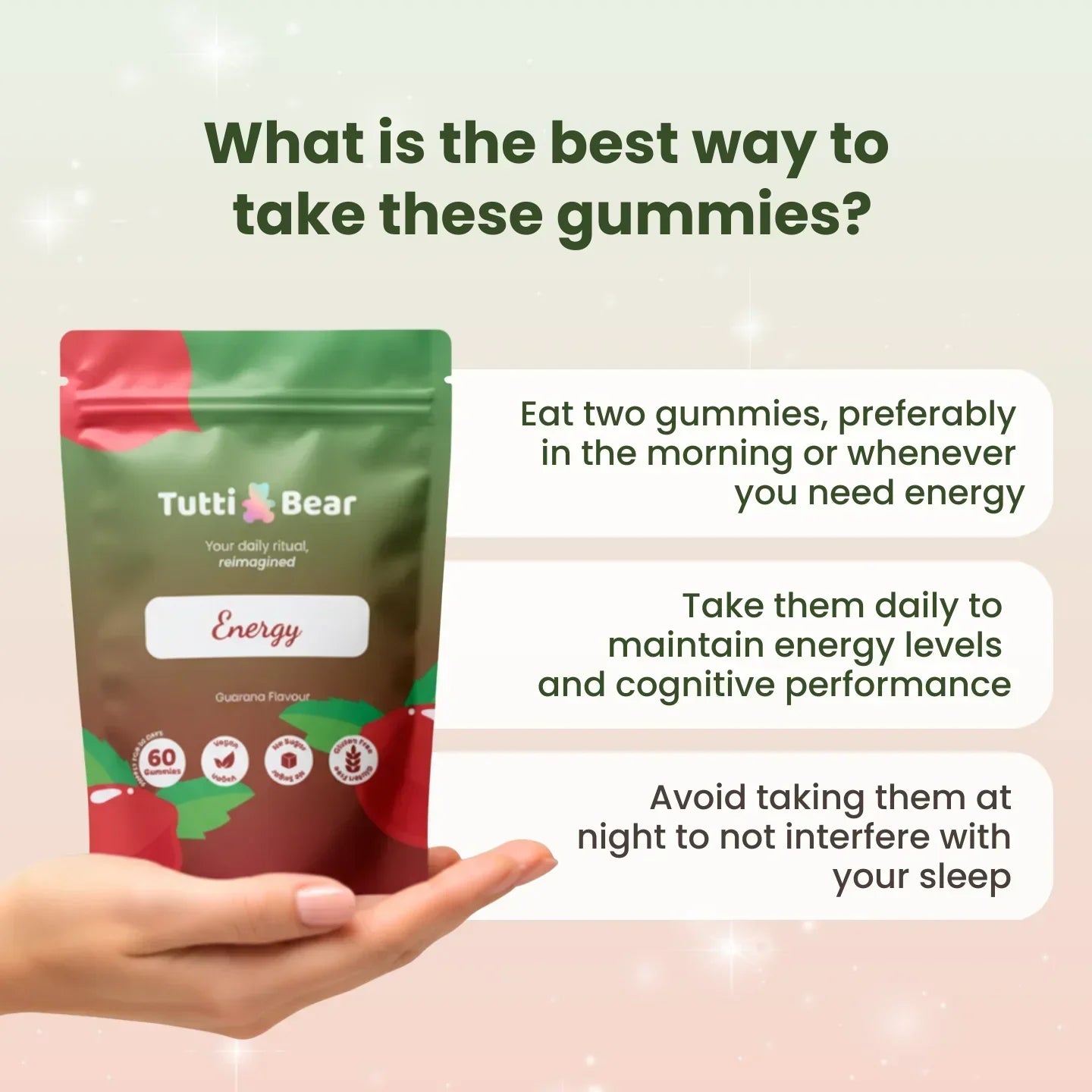 Energy Gummies with Guarana