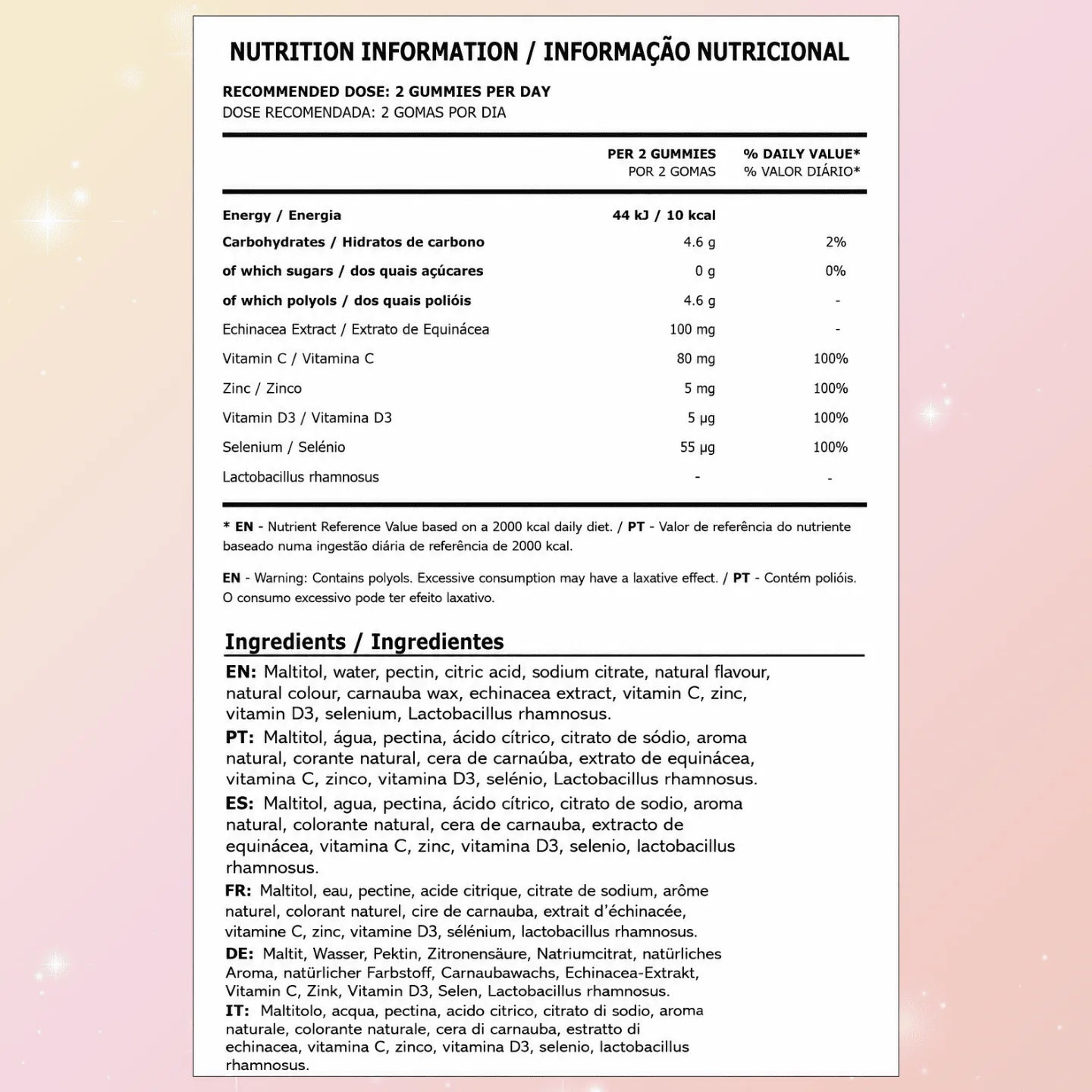 Immunity & Defense Gummies with Echinacea